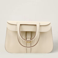 Mini Chalk White Smooth Calfskin Handbag - Arvelle Paris