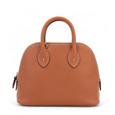 Mini Champagne Gold Smooth Calfskin Handbag - Arvelle Paris