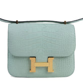 Arvelle Crossbody 19 Water Green Matte Alligator - Arvelle Paris