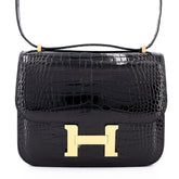 Arvelle Crossbody 19 Black Alligator Leather - Arvelle Paris
