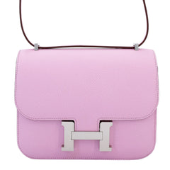 Arvelle Crossbody 19 Woodland Mauve Cross-Grain Calfskin - Arvelle Paris