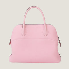 31cm Petal Pink Soft Grain Calfskin Handbag - Arvelle Paris
