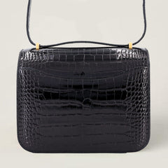 Arvelle Crossbody 19 Black Alligator Leather - Arvelle Paris