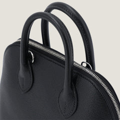 Arvelle Petite Black Fine Goatskin Handbag - Arvelle Paris