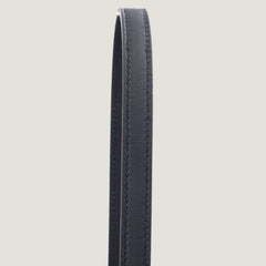 Mini Noir Swift Leather Handbag 22cm - Arvelle Paris