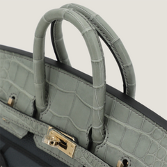 20cm Parisian Multi-Leather Handbag - Arvelle Paris