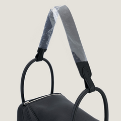 26cm Black Soft Grain Calfskin Handbag - Arvelle Paris