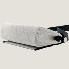 Zip Mini 20 Black & Ecru Canvas with Saddle Leather - Arvelle Paris