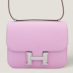 Arvelle Crossbody 19 Woodland Mauve Cross-Grain Calfskin - Arvelle Paris