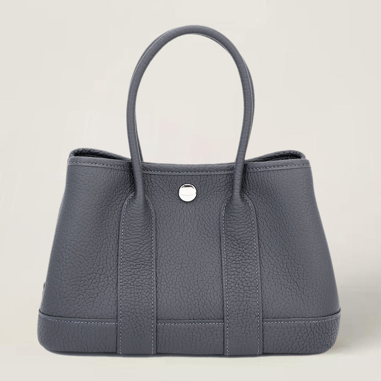 23cm Ardoise Negonda Leather Tote - Arvelle Paris
