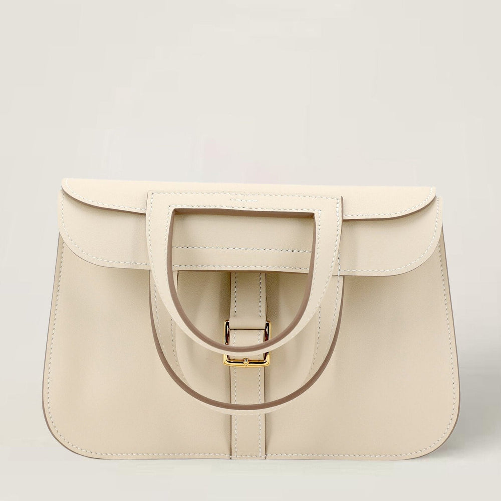 Mini Chalk White Smooth Calfskin Handbag - Arvelle Paris