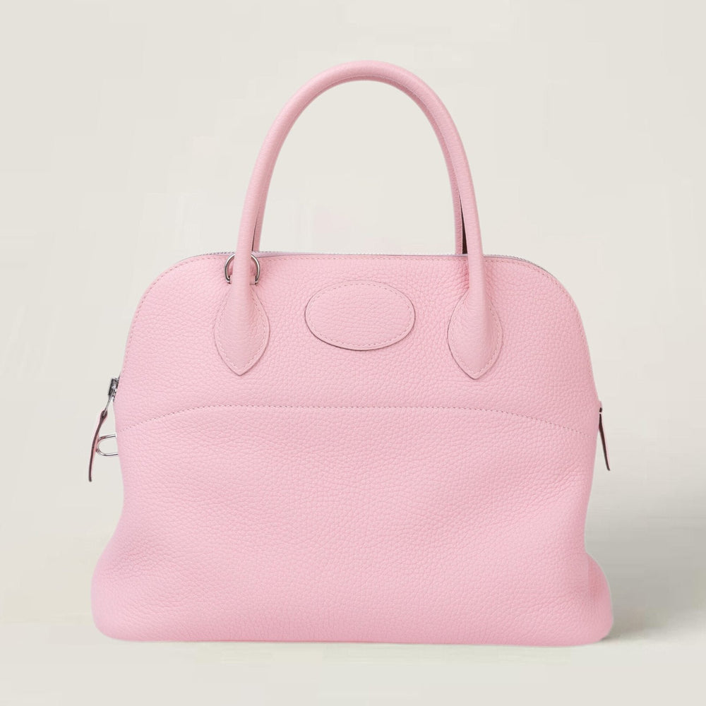 31cm Petal Pink Soft Grain Calfskin Handbag - Arvelle Paris