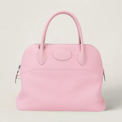 31cm Petal Pink Soft Grain Calfskin Handbag - Arvelle Paris
