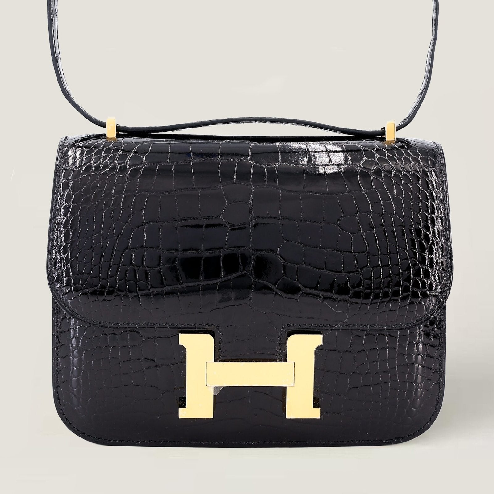 Arvelle Crossbody 19 Black Alligator Leather - Arvelle Paris