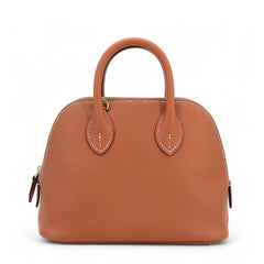 Mini Champagne Gold Smooth Calfskin Handbag - Arvelle Paris