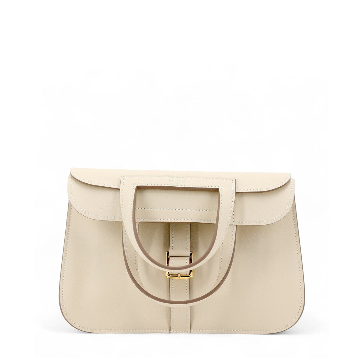 Mini Chalk White Smooth Calfskin Handbag - Arvelle Paris