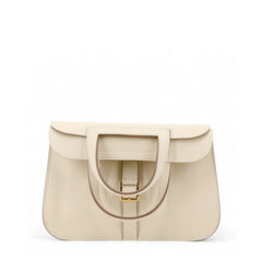Mini Chalk White Smooth Calfskin Handbag - Arvelle Paris