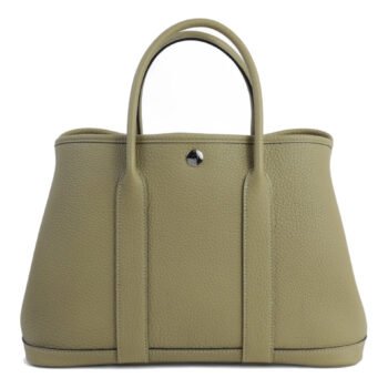 Neo Garden 23 Ebene / Ecru / Beige Canvas & Negonda Leather Tote – Silver Hardware - ArvelleParis