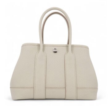 Neo 23 Ebene Ecru Beige Canvas and Negonda Leather Tote - Arvelle Paris