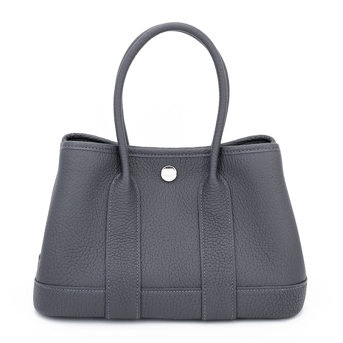 23cm Ardoise Negonda Leather Tote - Arvelle Paris