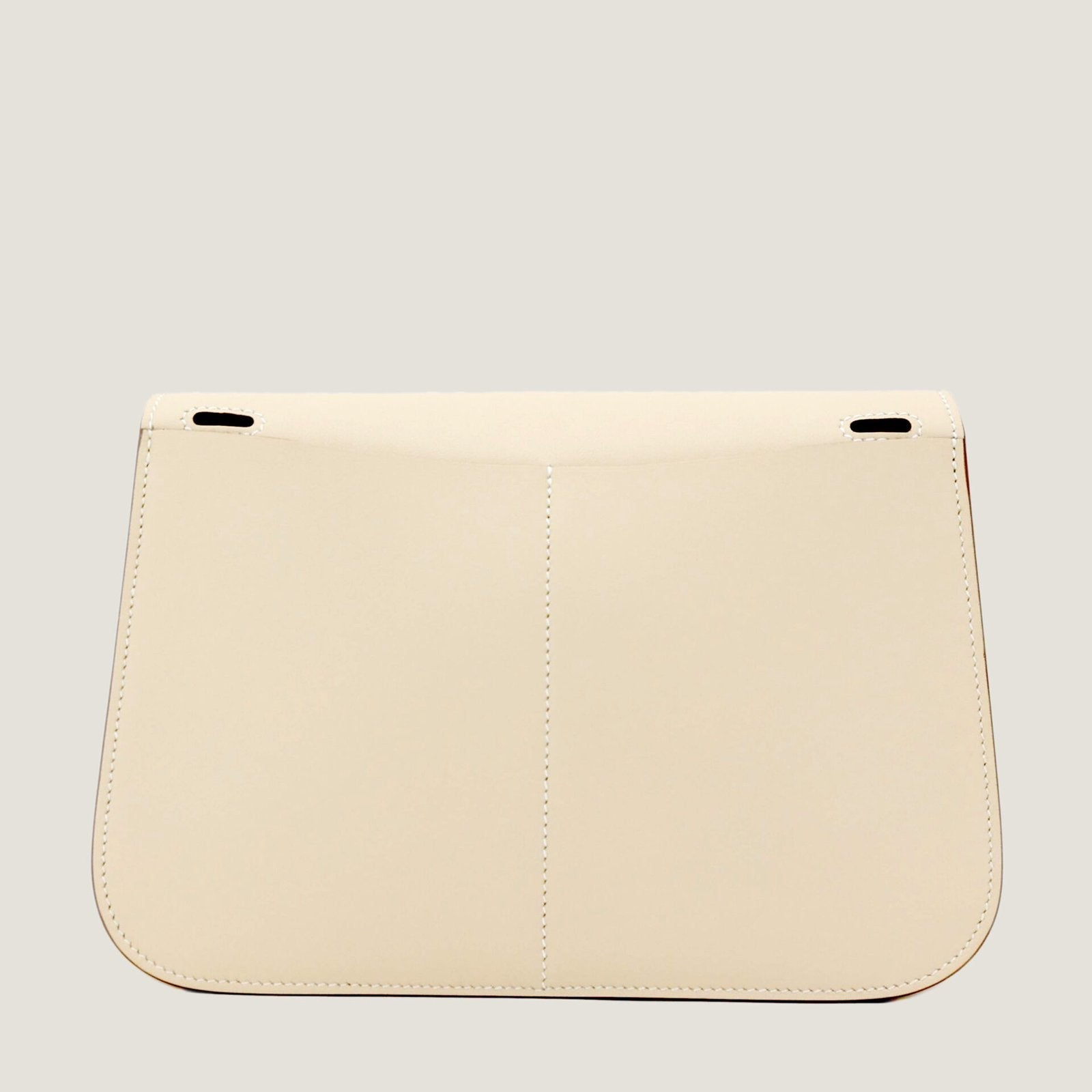 Mini Chalk White Smooth Calfskin Handbag - Arvelle Paris