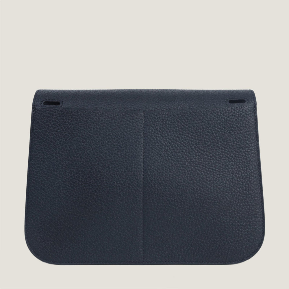25cm Black Soft Grain Calfskin Handbag - Arvelle Paris