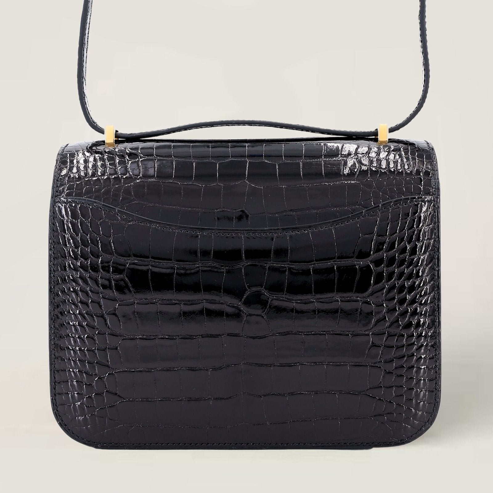 Arvelle Crossbody 19 Black Alligator Leather - Arvelle Paris