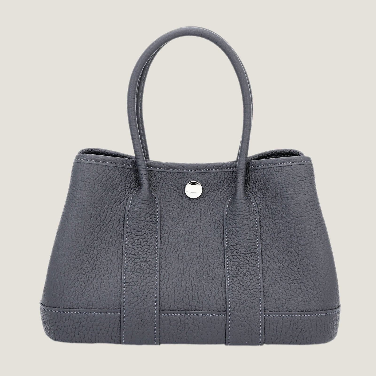23cm Ardoise Negonda Leather Tote - Arvelle Paris