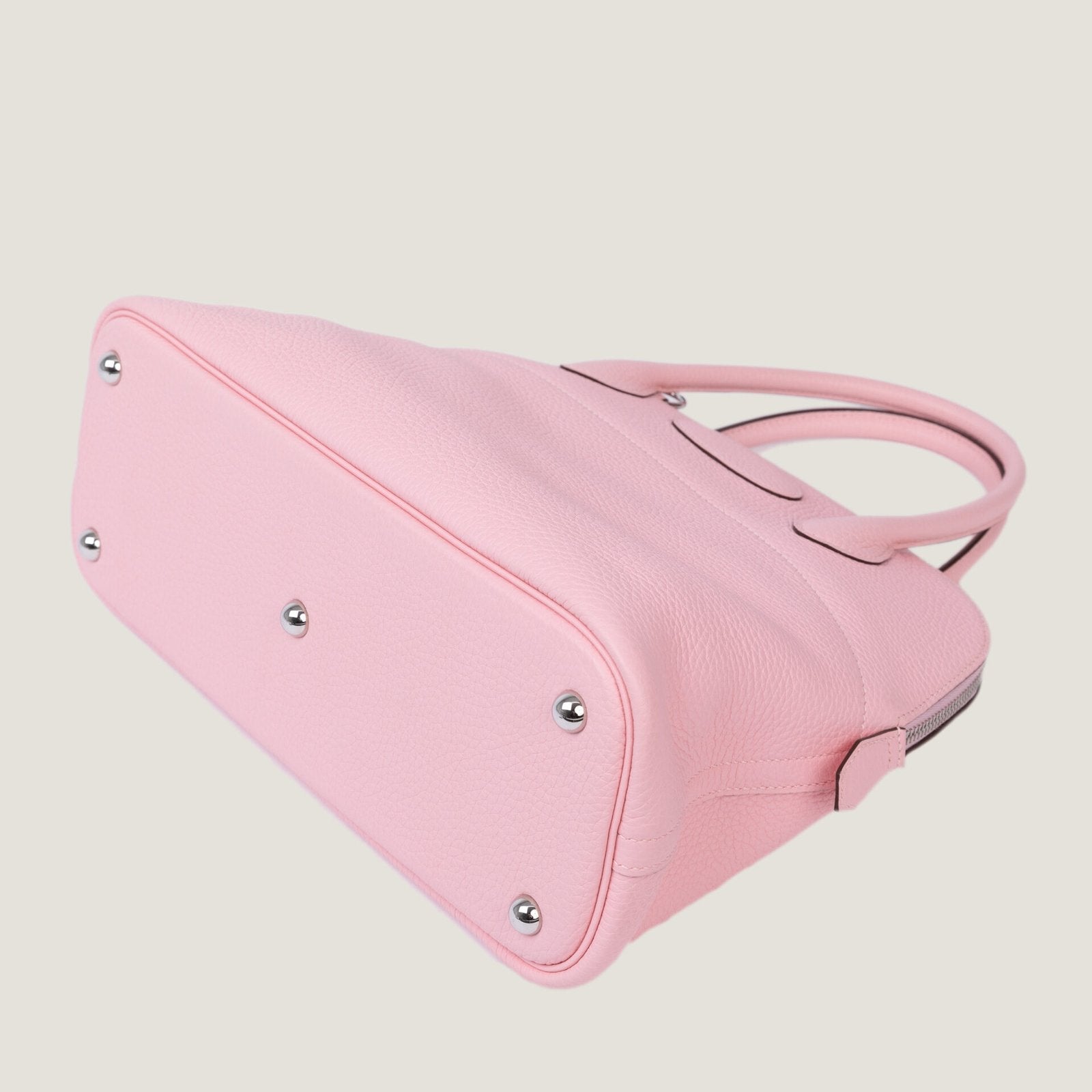 31cm Petal Pink Soft Grain Calfskin Handbag - Arvelle Paris