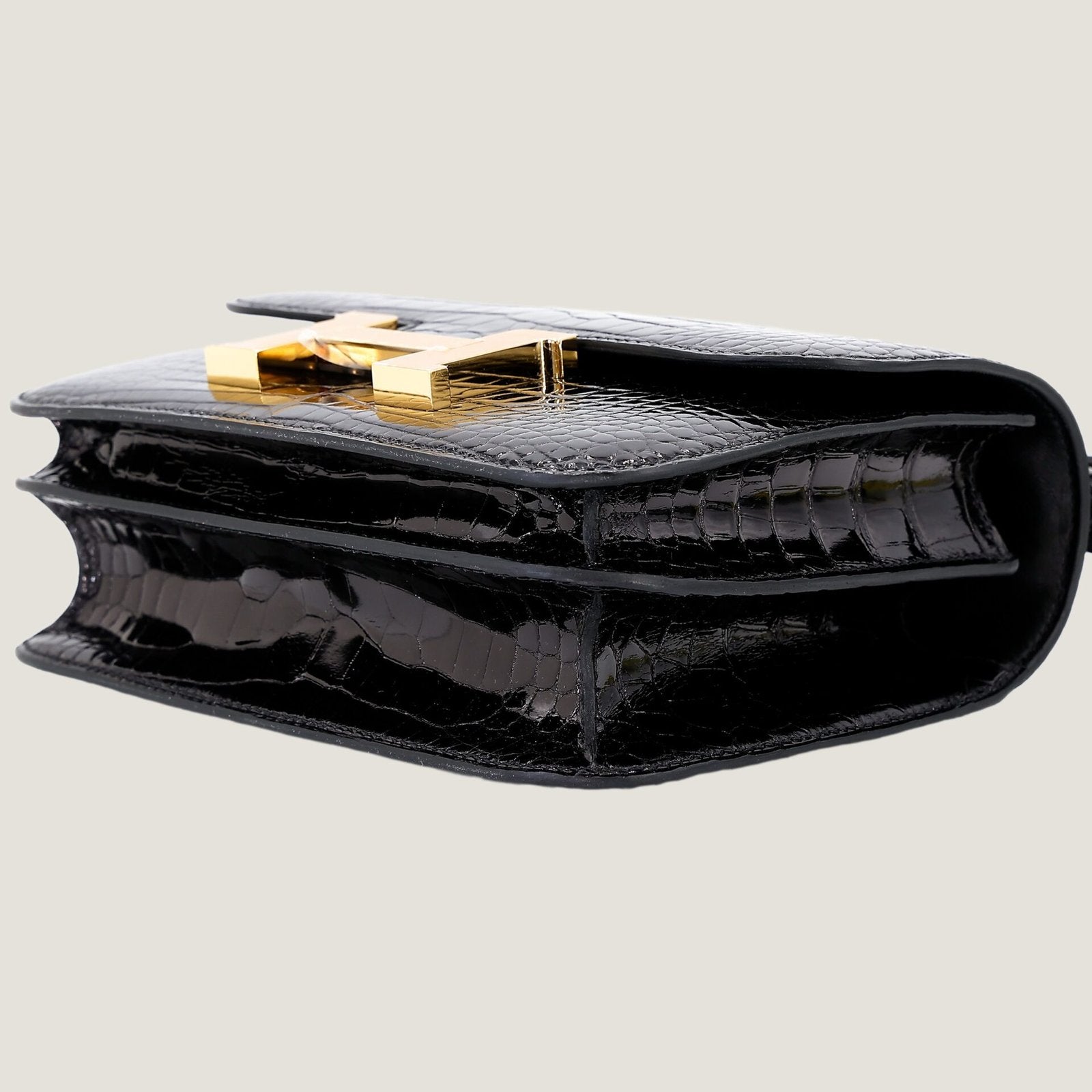 Arvelle Crossbody 19 Black Alligator Leather - Arvelle Paris