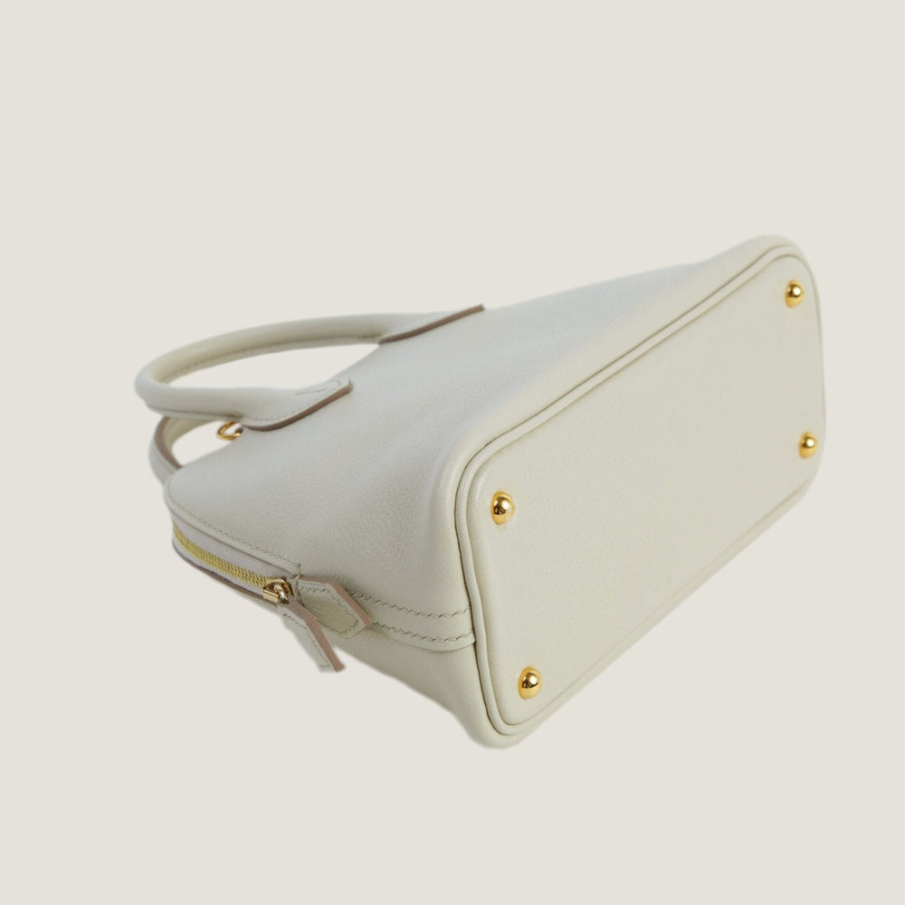 Mini Bolide 1923 Beton Evercolor Leather Handbag – Gold Hardware - ArvelleParis