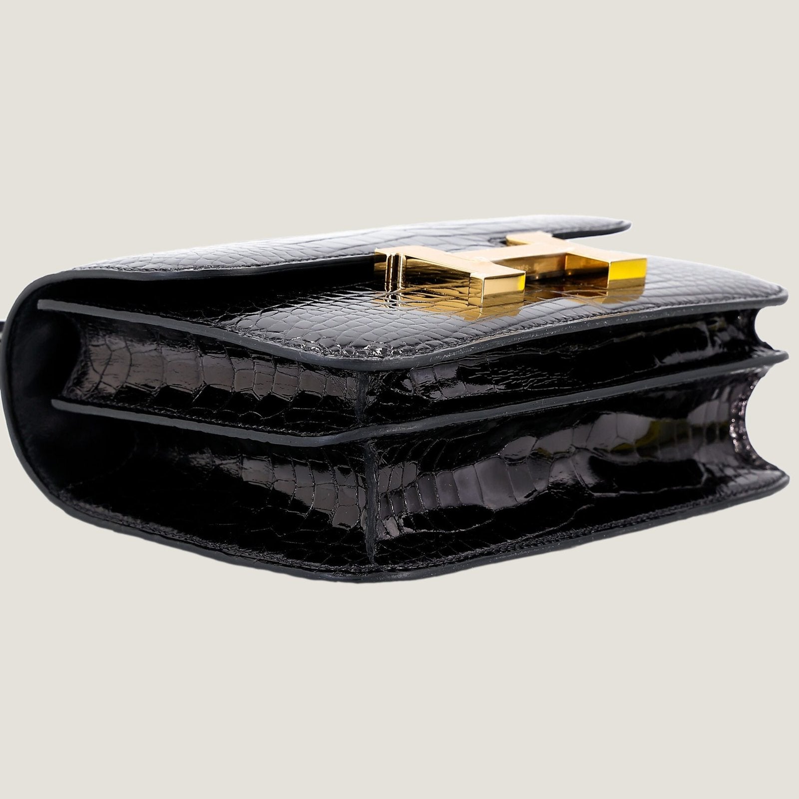Arvelle Crossbody 19 Black Alligator Leather - Arvelle Paris