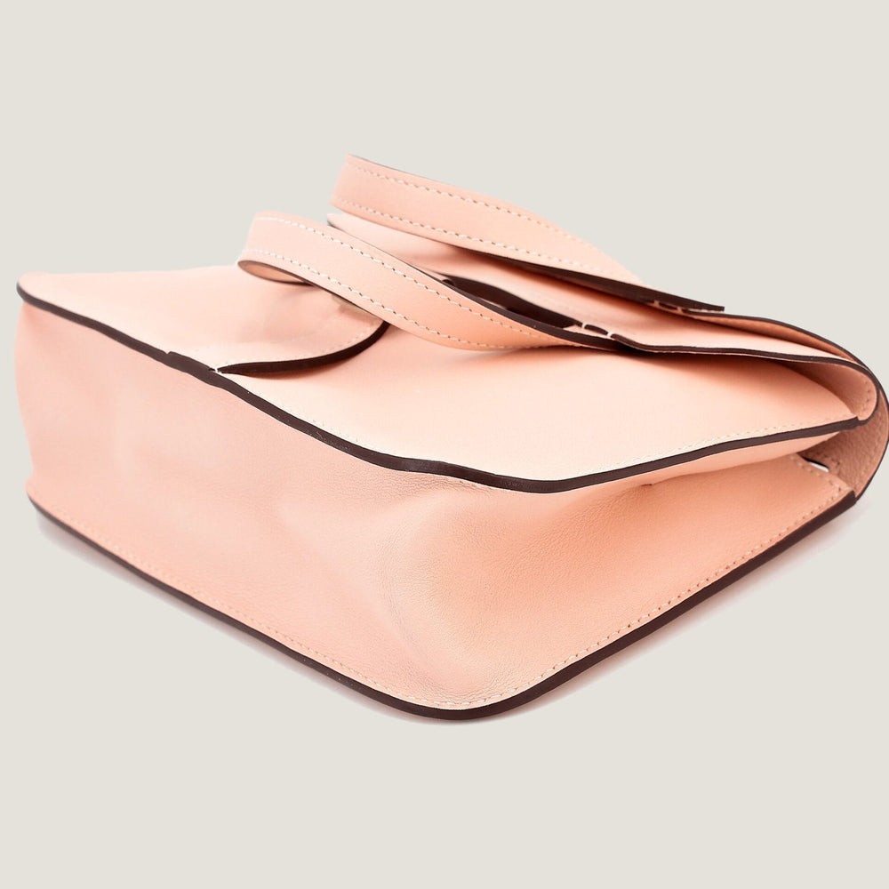Mini 22cm Wild Rose Pink Smooth Calfskin Handbag - Arvelle Paris