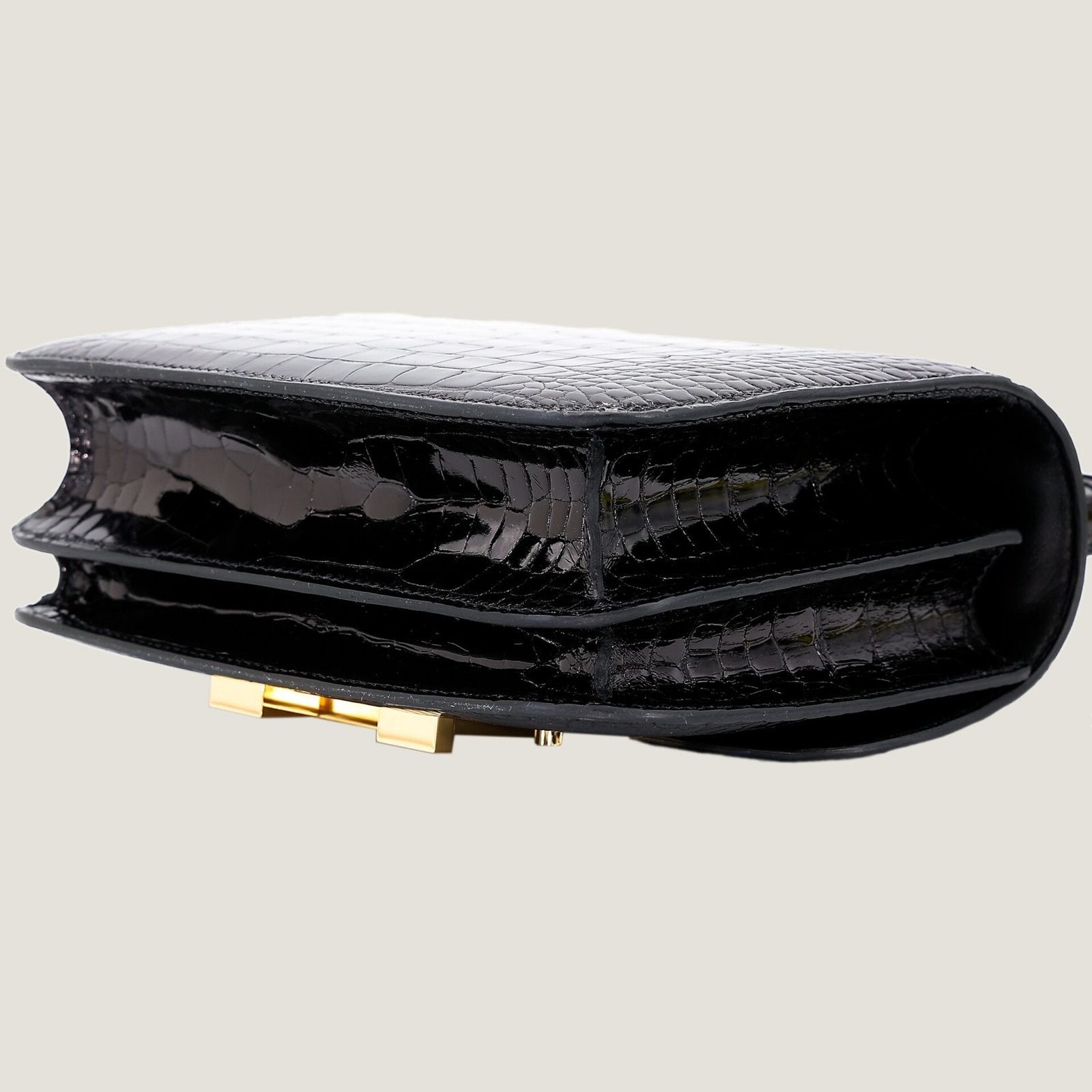 Arvelle Crossbody 19 Black Alligator Leather - Arvelle Paris