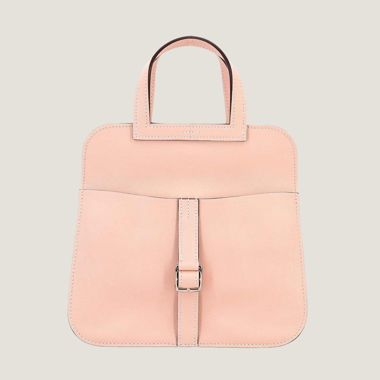 Mini 22cm Wild Rose Pink Smooth Calfskin Handbag - Arvelle Paris