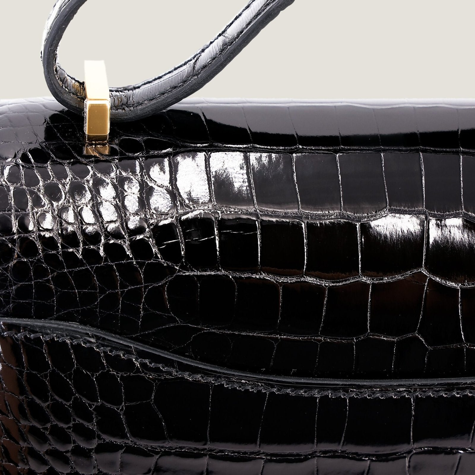 Arvelle Crossbody 19 Black Alligator Leather - Arvelle Paris