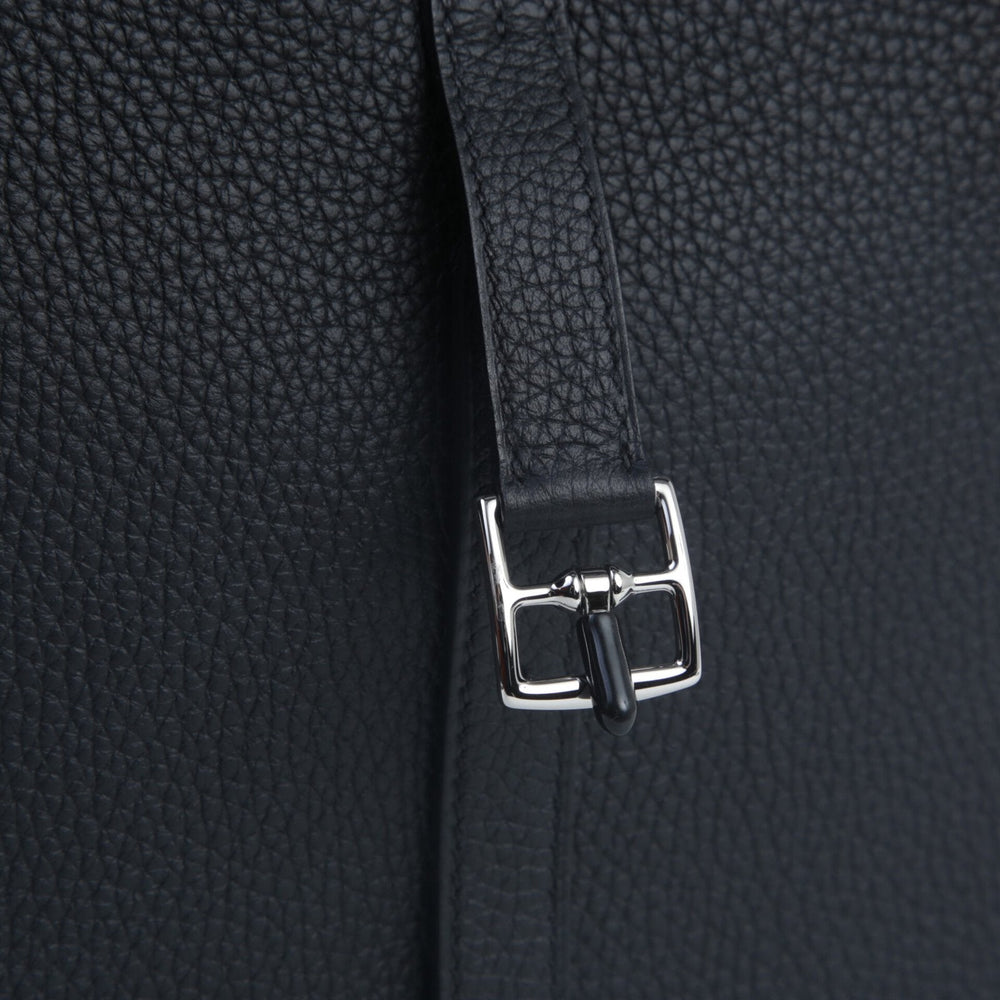 25cm Black Soft Grain Calfskin Handbag - Arvelle Paris