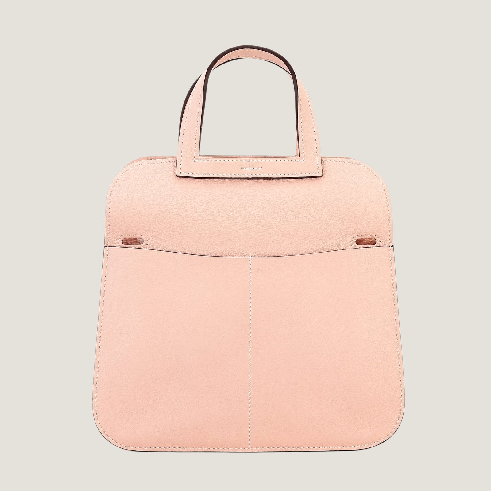 Mini 22cm Wild Rose Pink Smooth Calfskin Handbag - Arvelle Paris