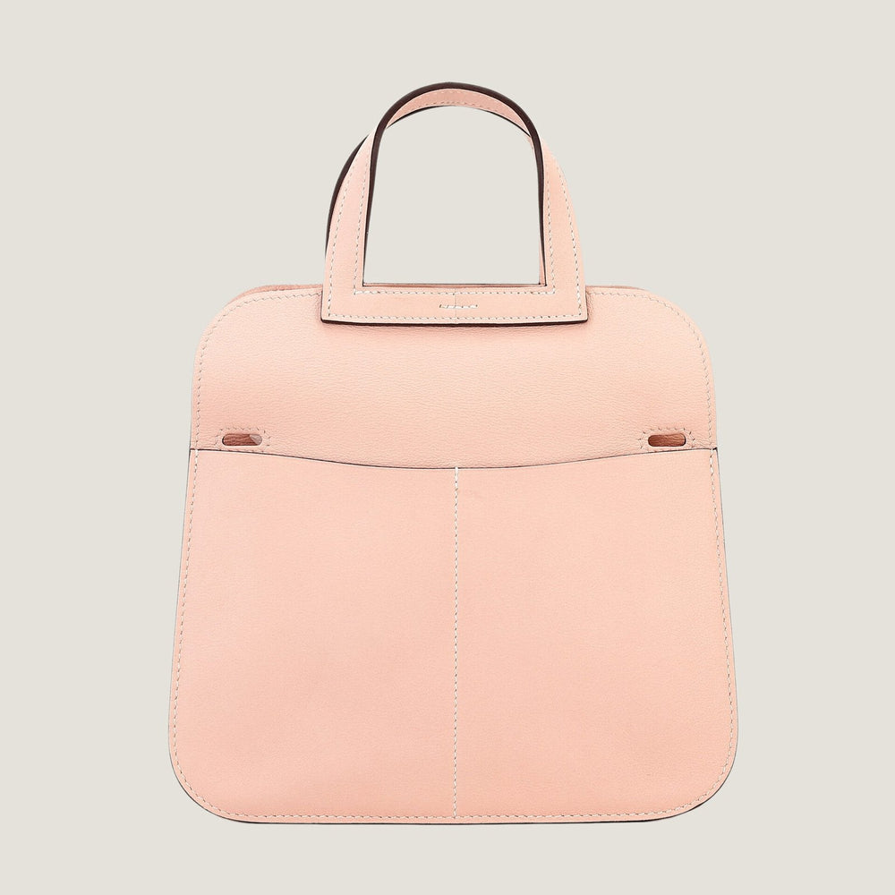 Mini 22cm Wild Rose Pink Smooth Calfskin Handbag - Arvelle Paris
