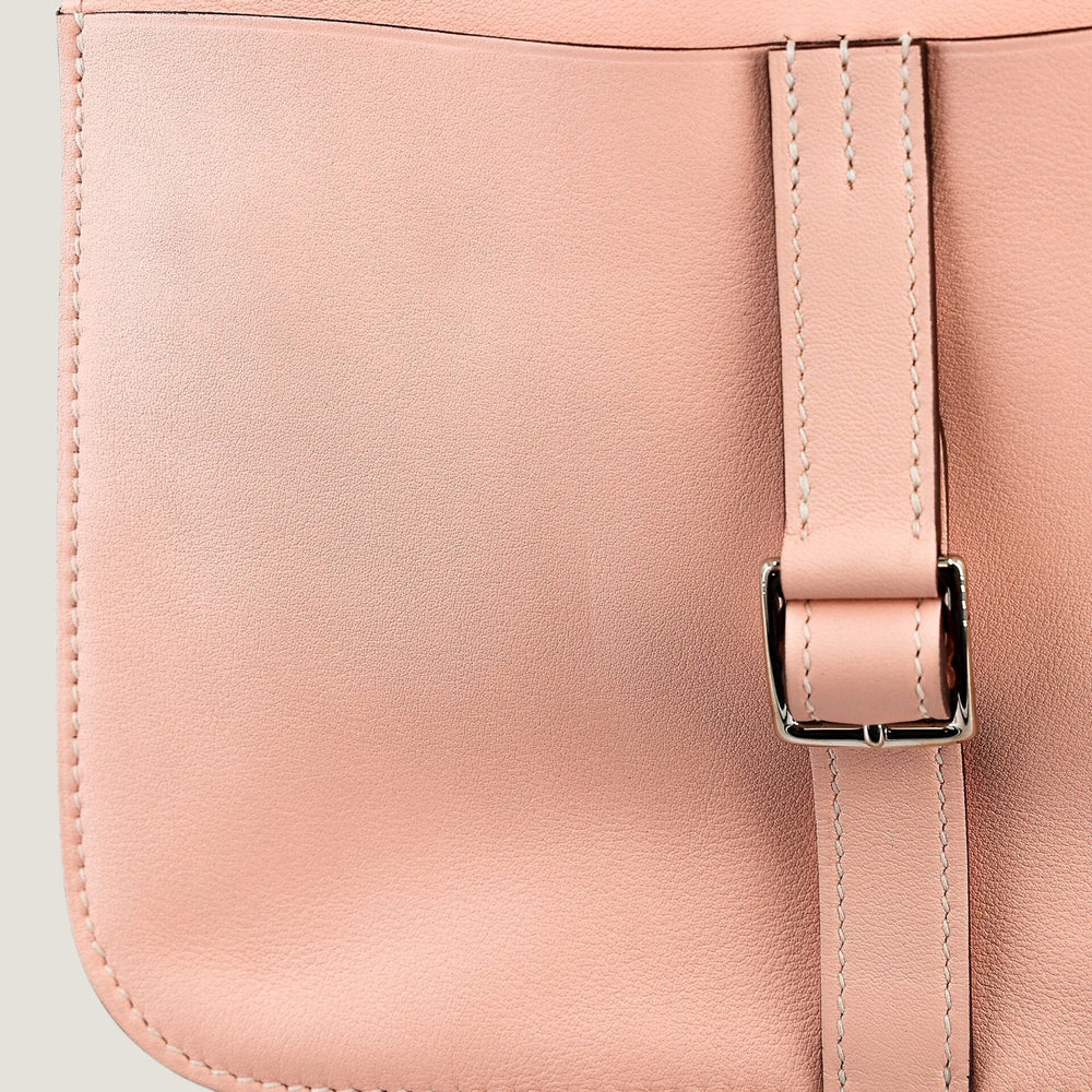 Mini 22cm Wild Rose Pink Smooth Calfskin Handbag - Arvelle Paris