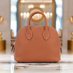 Mini Champagne Gold Smooth Calfskin Handbag – Gold Hardware