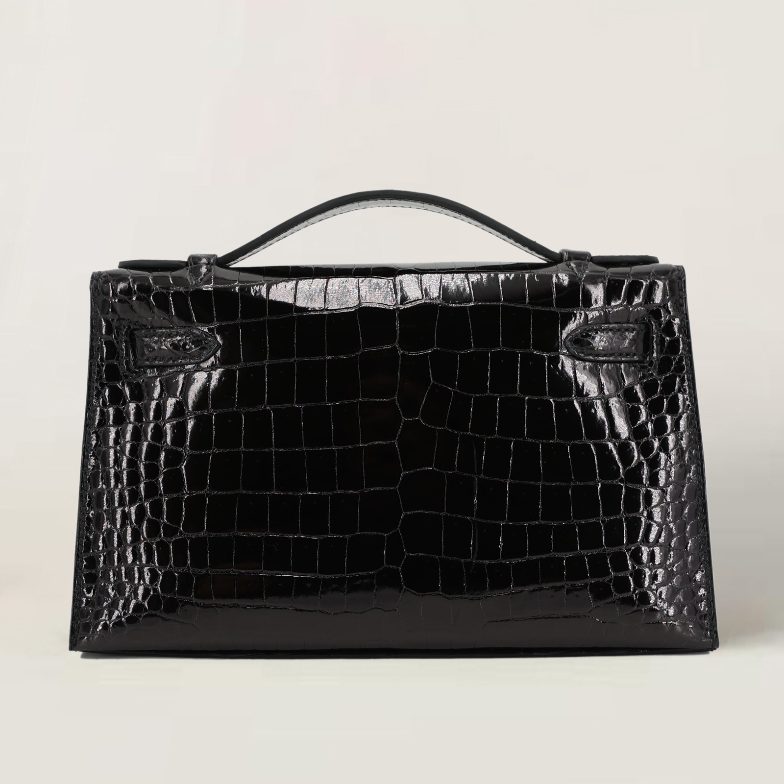 Black Premium Crocodile Clutch - Arvelle Paris