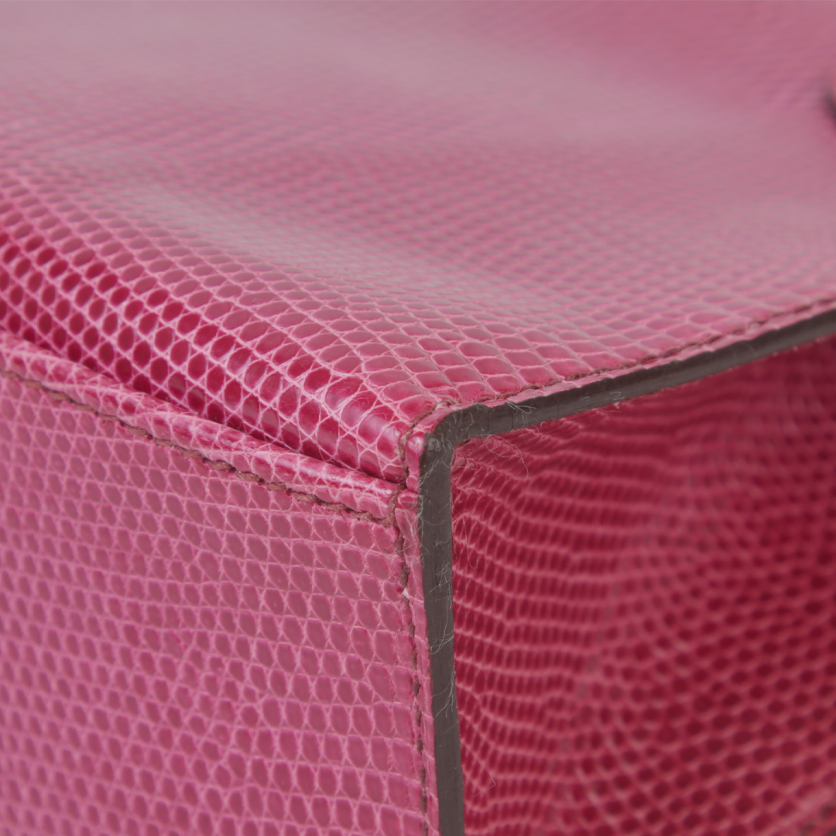Fuchsia Lizard Leather Clutch - Arvelle Paris