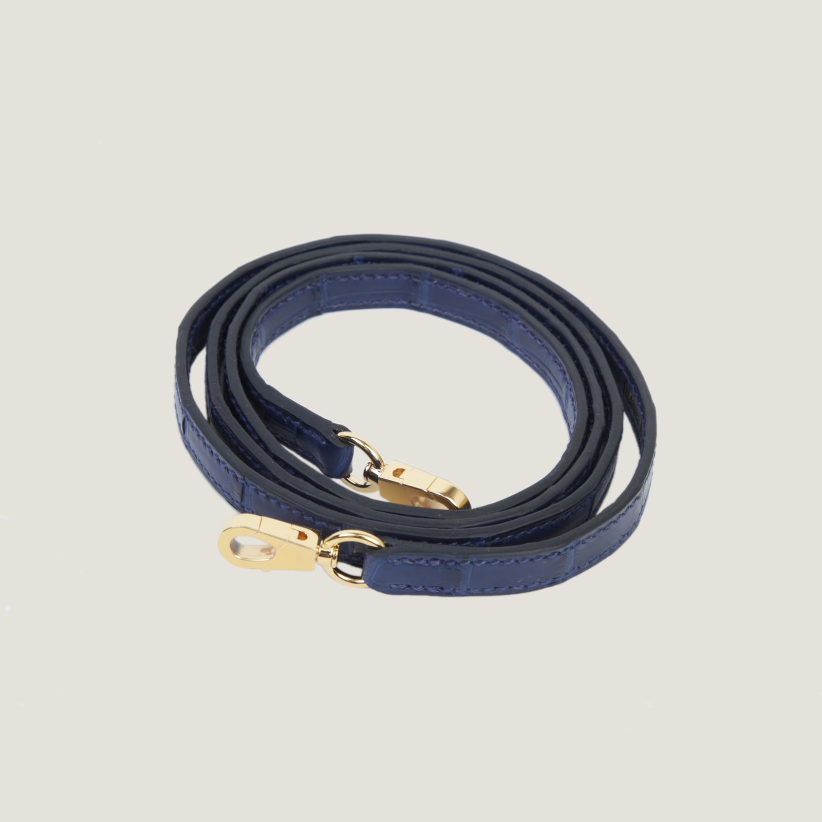 Arvelle Compact II Sapphire Blue Matte Alligator Handbag - Arvelle Paris