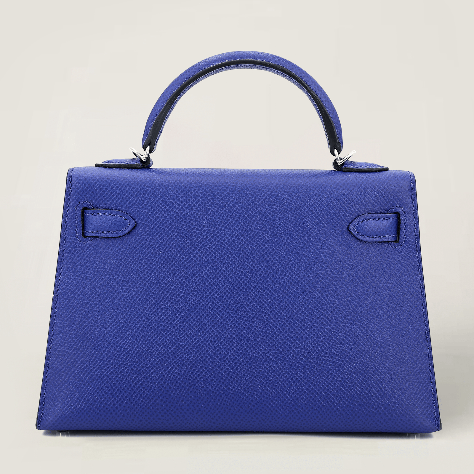 Arvelle Compact II Electric Blue Cross-Grain Calfskin Handbag - Arvelle Paris