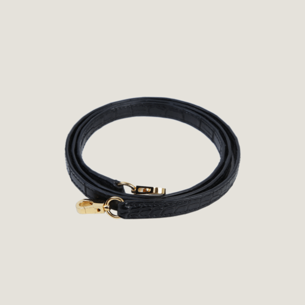Arvelle Compact II Black Matte Alligator Handbag - Arvelle Paris