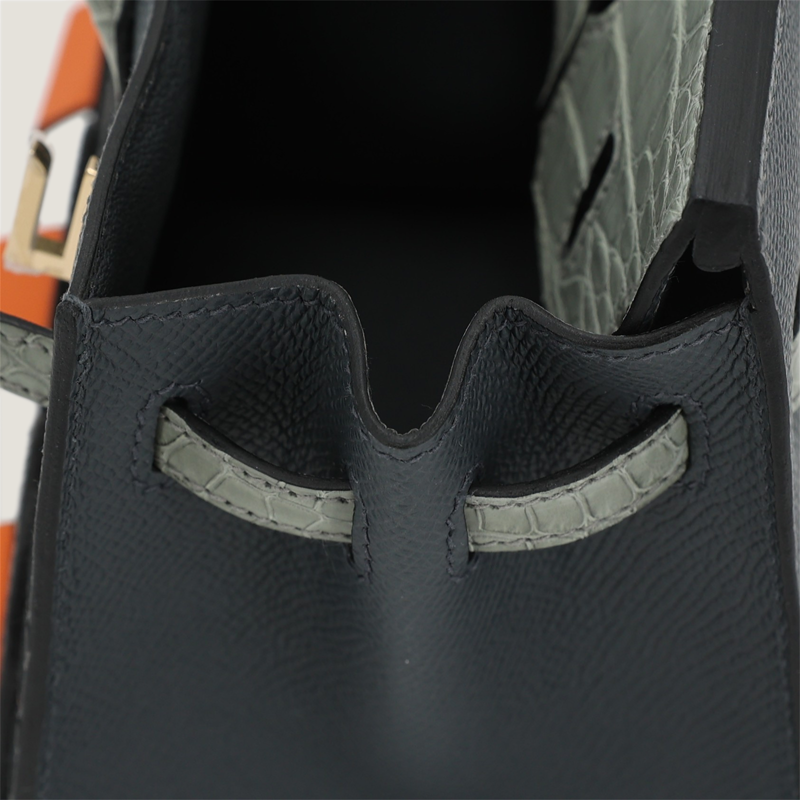 20cm Faubourg-Inspired Multi-Leather Handbag – Gold Hardware - ArvelleParis