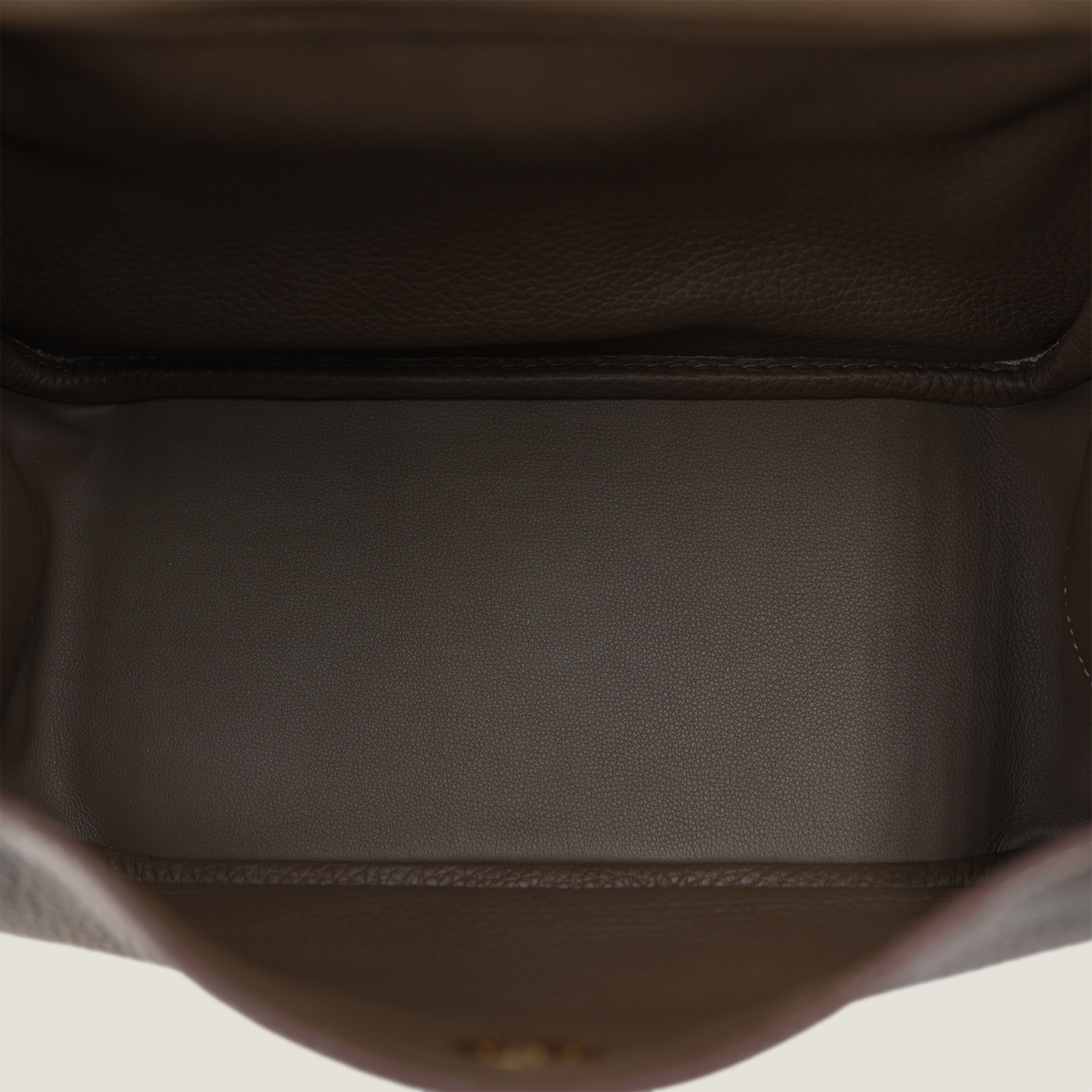 26cm Taupe Soft Grain Calfskin Handbag - Arvelle Paris