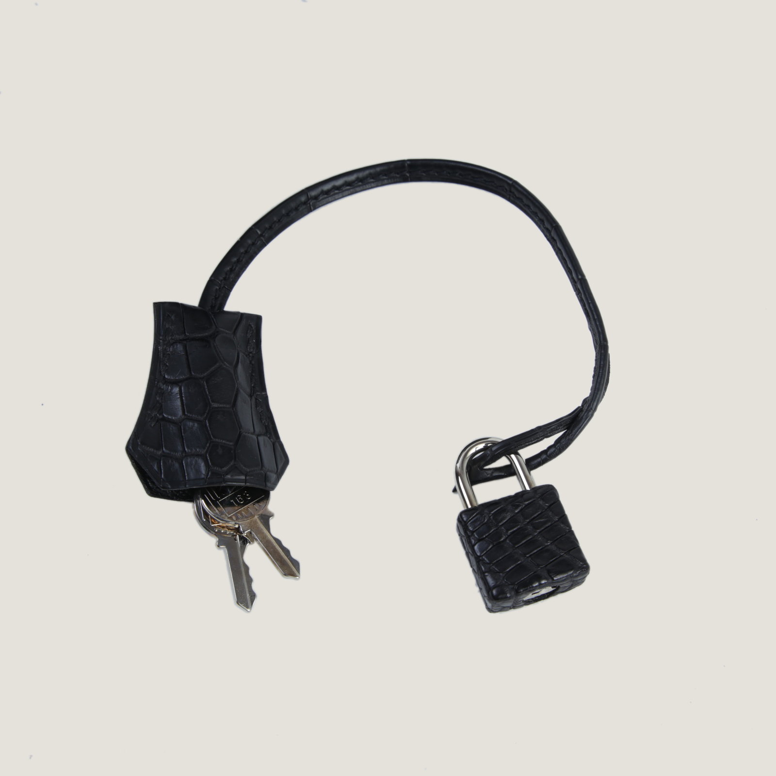 30cm Black Crocodile Handbag - Arvelle Paris