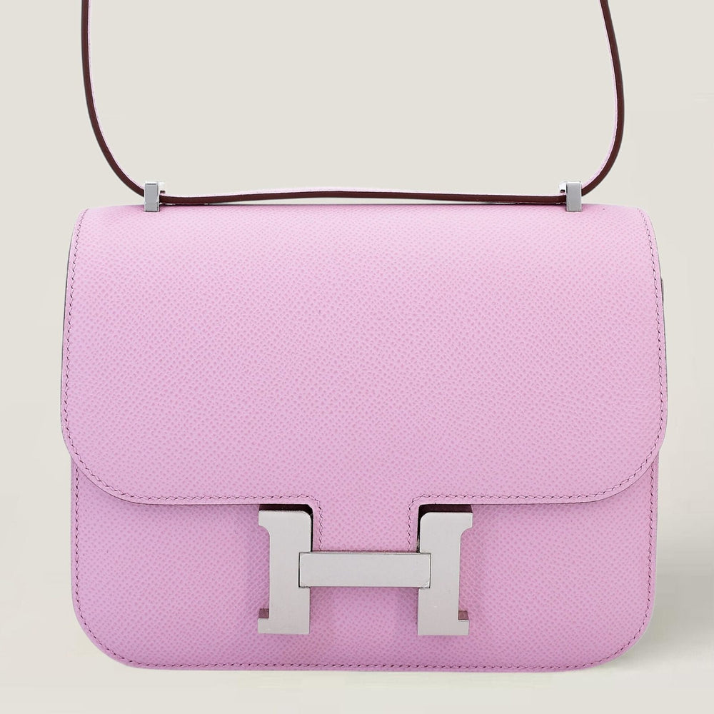 Arvelle Crossbody 19 Woodland Mauve Cross-Grain Calfskin - Arvelle Paris